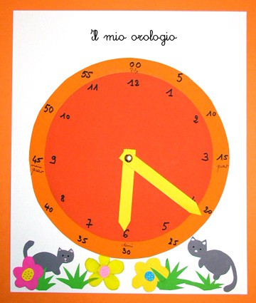Orologio per imparare a leggere l'ora