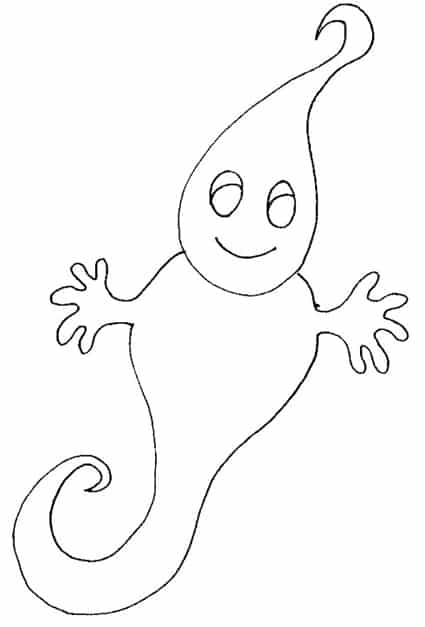 disegno di fantasma per bambini
