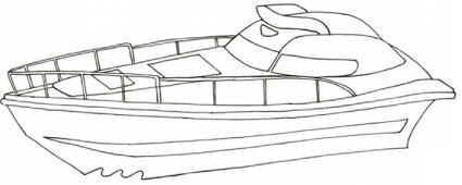 Disegno di yacht