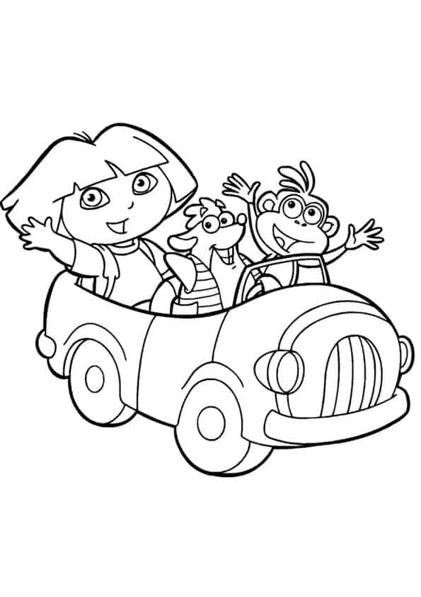 Dora-esploratrice-macchina