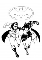 Batman e Robin da colorare