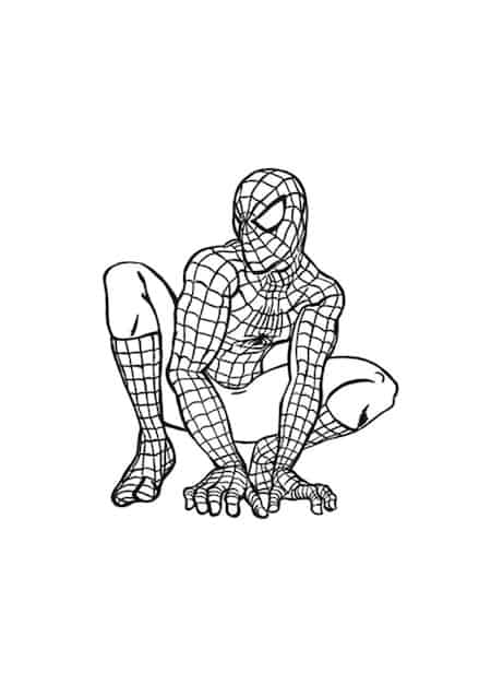 Spider Man da colorare - Uomo Ragno