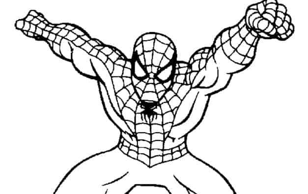 Spider Man da colorare