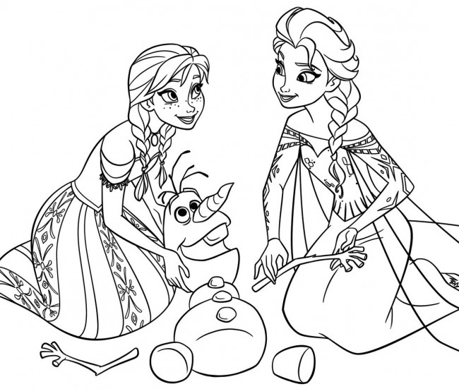 Frozen_Anna, Elsa e Olaf