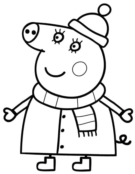 Foto Di Peppa Pig Da Colorare