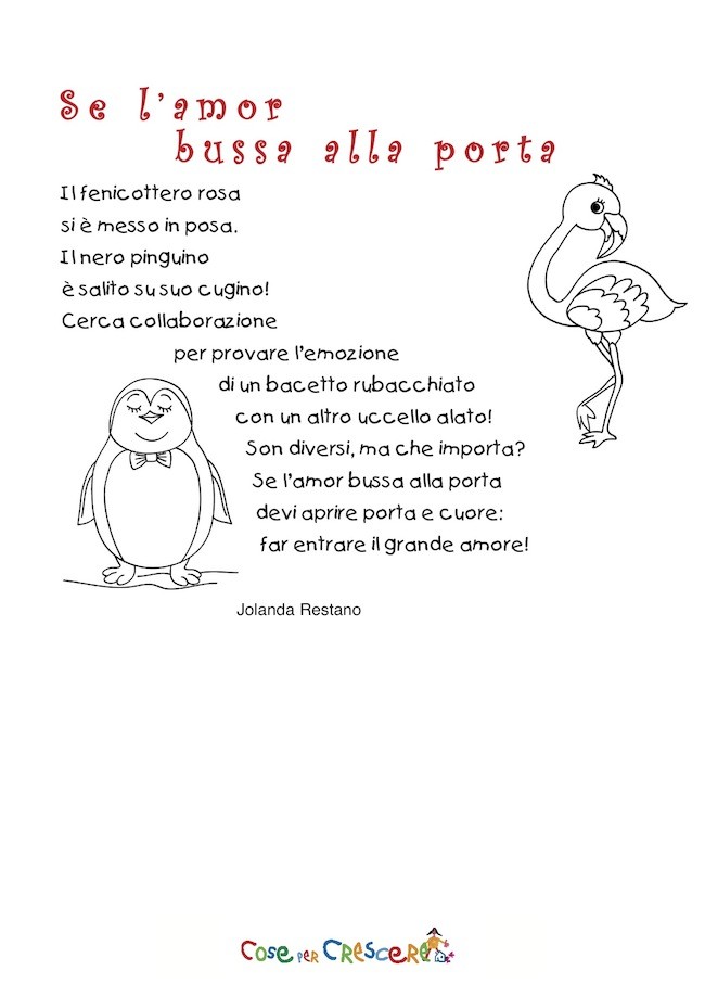 Poesia per bambini per San Valentino