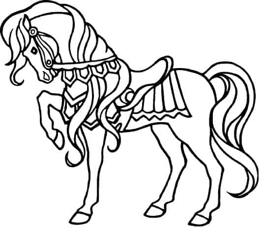 Disegno di cavallo da colorare