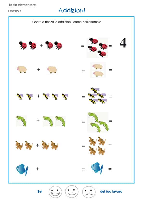 Addizioni Per La Scuola Primaria Esercizi E Schede Da Stampare Gratis