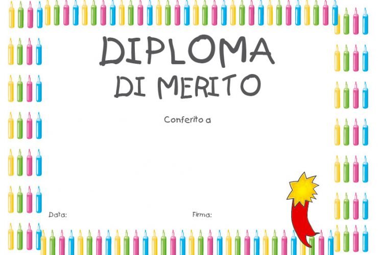 Diplomi Per Bambini Da Stampare Attestati Bimbi E Scuola Gratis