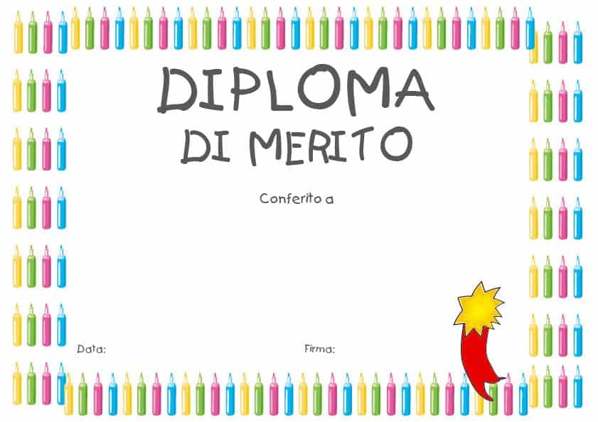 Diplomi Da Stampare Diplomi Per Bambini