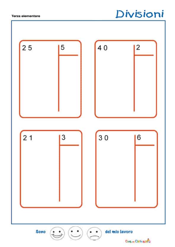 Divisioni Quinta Elementare Esercizi Classe Quinta Primaria