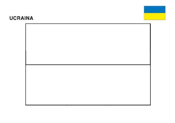 Bandiera Ucraina Da Colorare