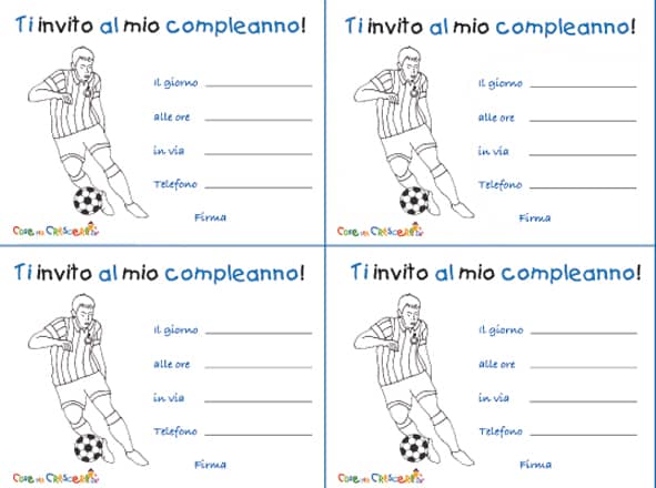 12 Biglietti D'Invito Per Compleanno A Tema Calcio – Formato A6, Con Vernice UV, Fatti In Germania - 3