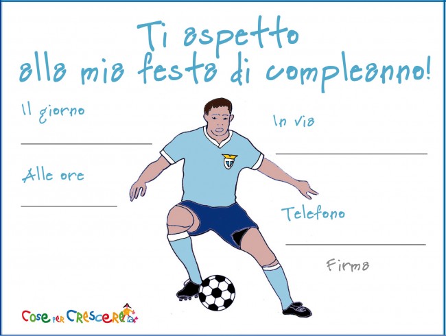 Biglietto Invito Compleanno Tifoso Lazio