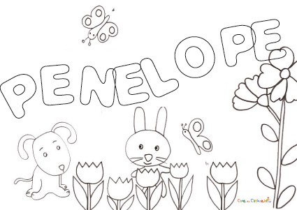 Penelope Coloring Pages Education Choose Board Sketch Coloring Page