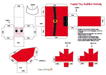 Paper Toy Babbo Natale Cose Per Crescere