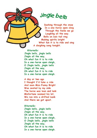 Poesie Di Natale In Inglese Per Bambini.Jingle Bells Canzone Per Bimbi Di Natale Cose Per Crescere