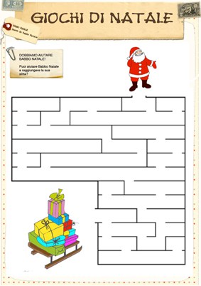 12 x Natale Labirinto Puzzle 