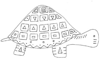 Tartaruga Africana Disegno Da Colorare Cose Per Crescere
