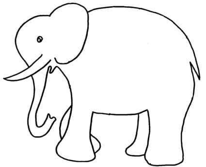 Disegno Di Un Elefante Cose Per Crescere