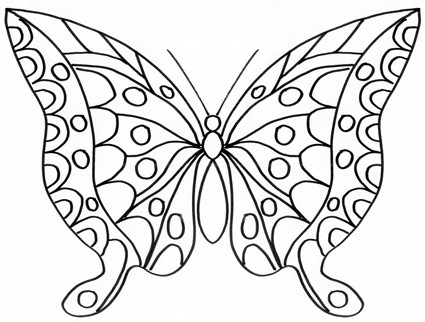 Disegno Di Farfalla Per Bambini Da Stampare Gratis E Da Colorare