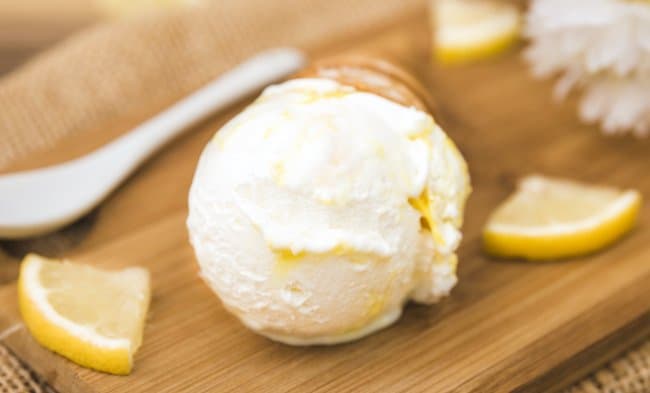 gelato al limone senza gelatiera