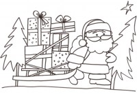 Disegni Da Colorare Babbo Natale Sulla Slitta