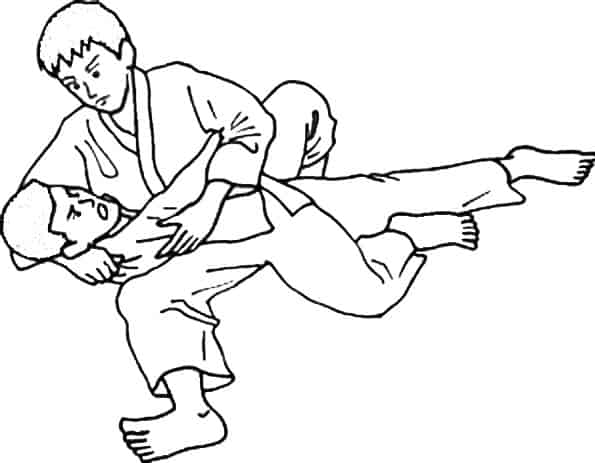 Presa di judo da colorare