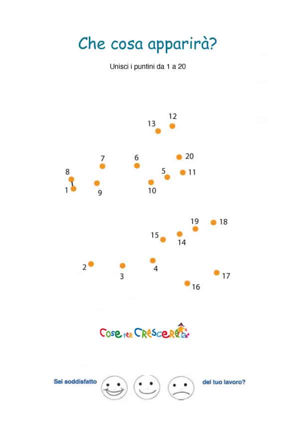 Disegni Di Natale Da Unire Con I Puntini.Unisci I Puntini Da 1 A 20