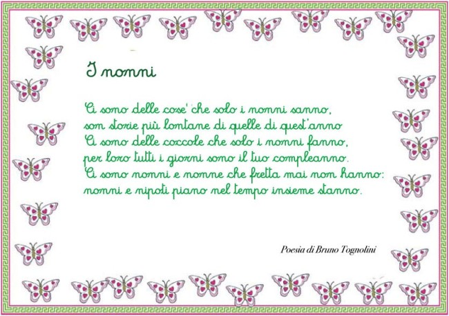 Poesie Di Natale Per I Nonni.Poesia Per I Nonni Da Stampare