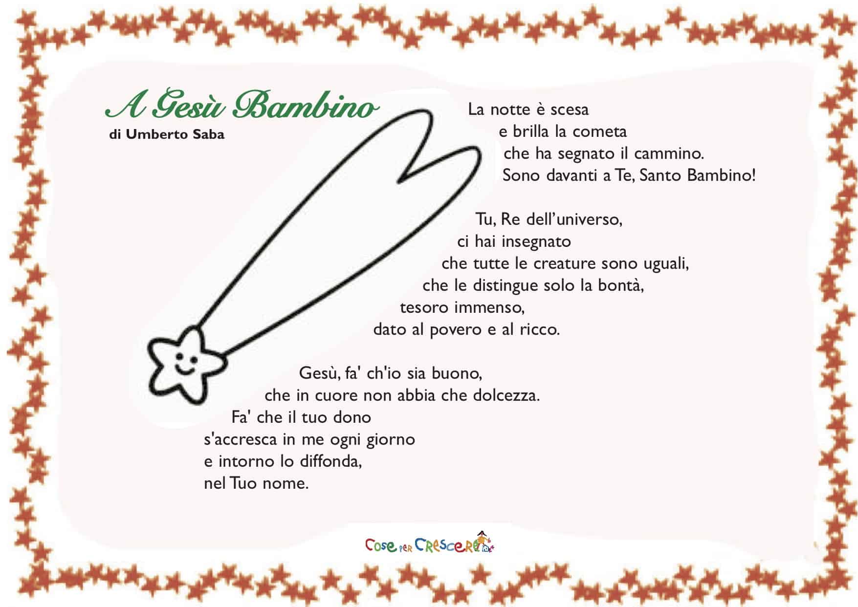 Poesie Di Natale Per Bambini In Inglese.A Gesu Bambino Cose Per Crescere