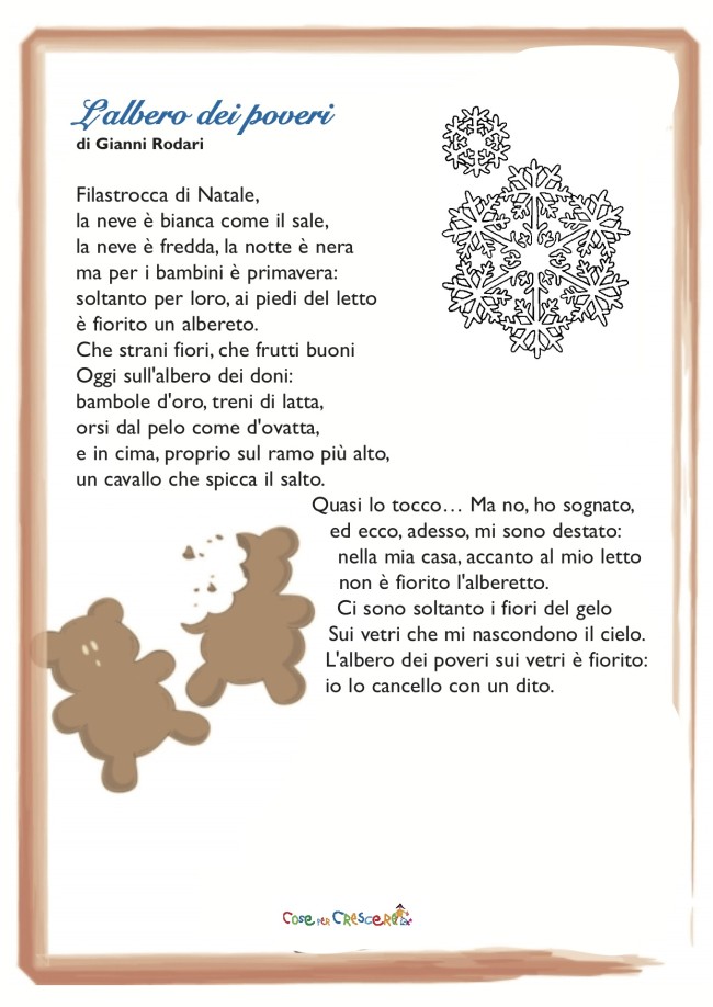 Poesie Di Gianni Rodari Sul Natale.L Albero Dei Poveri Cose Per Crescere