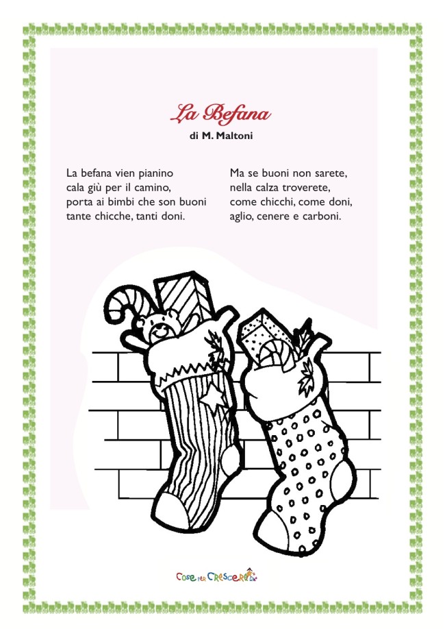 La Befana Poesia Di M Maltoni