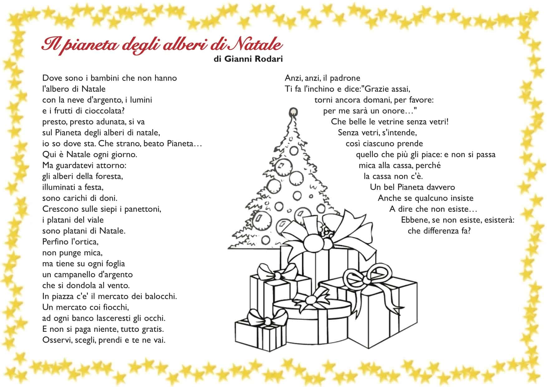 Gianni Rodari Poesie Di Natale.Il Pianeta Degli Alberi Di Natale Cose Per Crescere