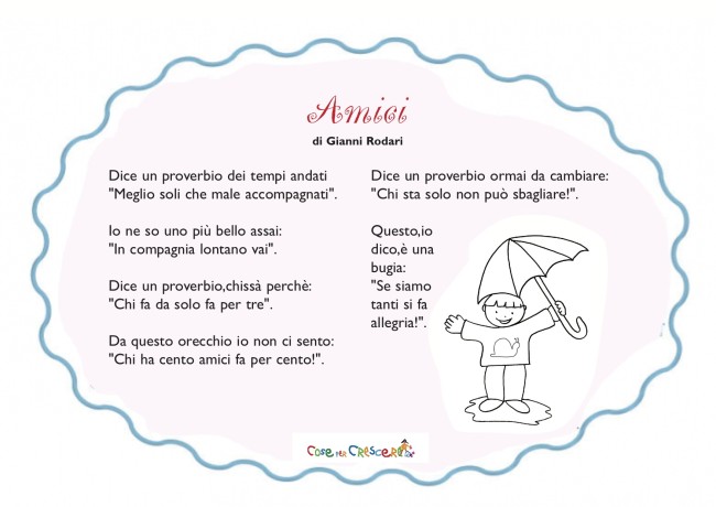 Amici Poesia Di Gianni Rodari