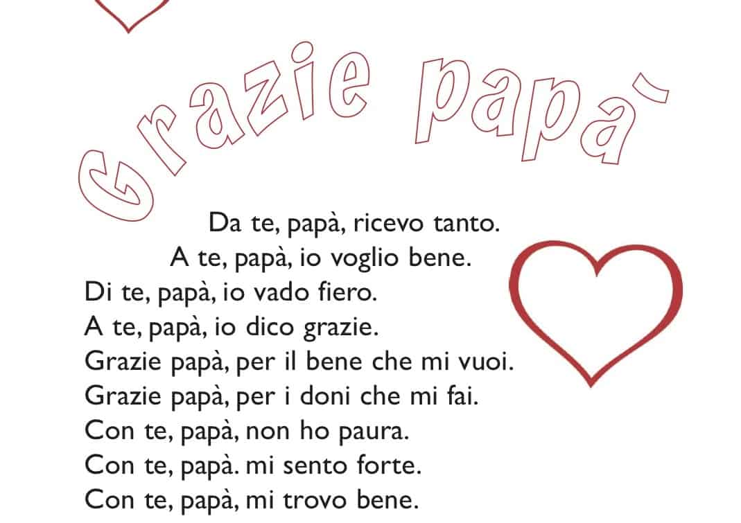 Grazie Papa Cose Per Crescere