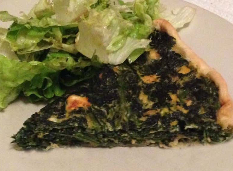 Torta spinaci e salmone