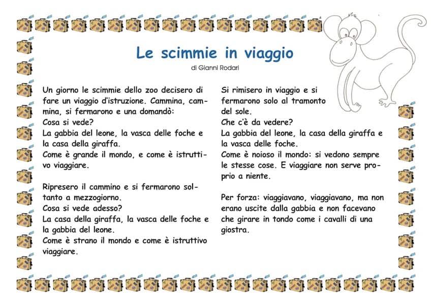 le scimmie in viaggio