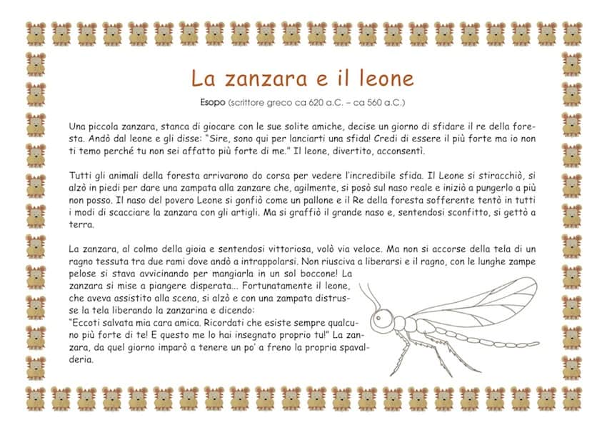 la zanzara e il leone