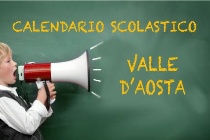 Calendario scolastico Valle d'Aosta