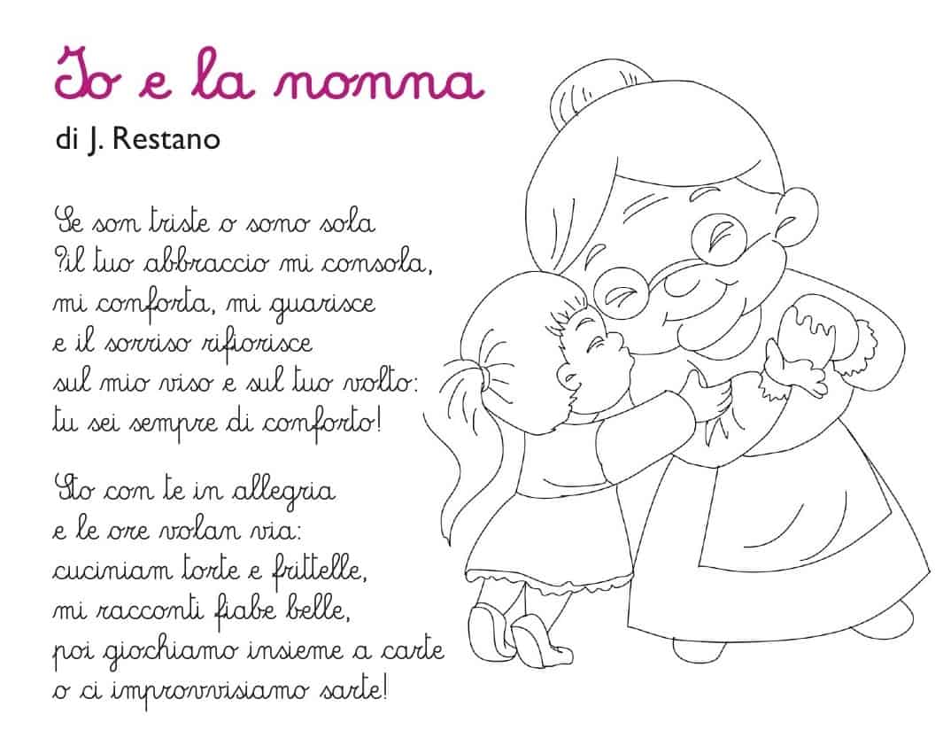 Poesie Per La Nonna Poesie E Filastrocca Per Bambini