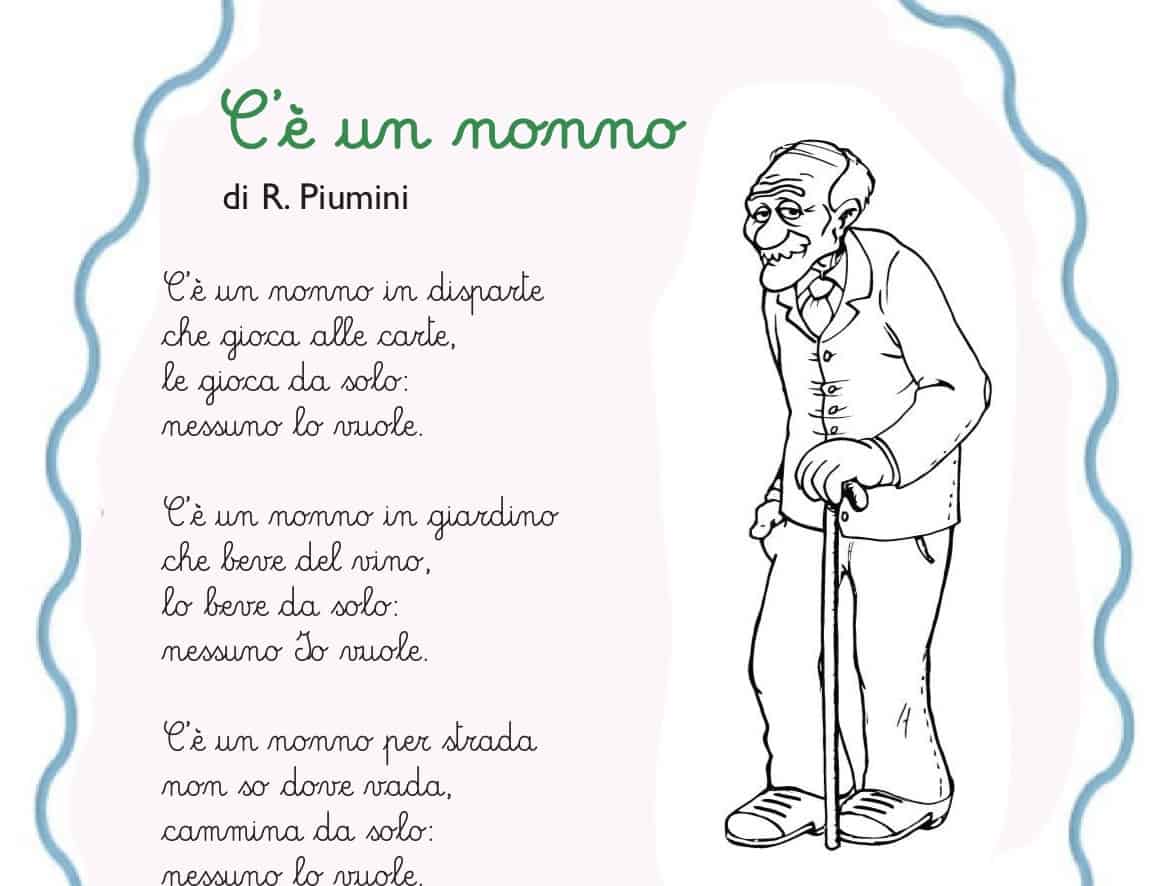 C E Un Nonno Poesia Per Bambini