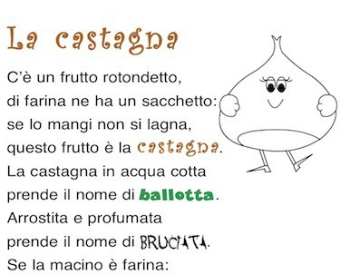 La Castagna Poesia Per Bambini Sull Autunno