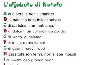 Poesie Di Natale 3 Anni.L Alfabeto Di Natale Cose Per Crescere