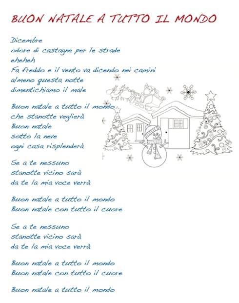 Canto Buon Natale.Buon Natale A Tutto Il Mondo Cose Per Crescere