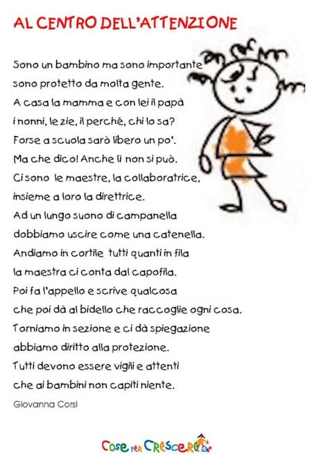 I Diritti Dei Bambini Poesie Scuola Primaria Poesie Image