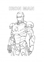 Iron Man da colorare