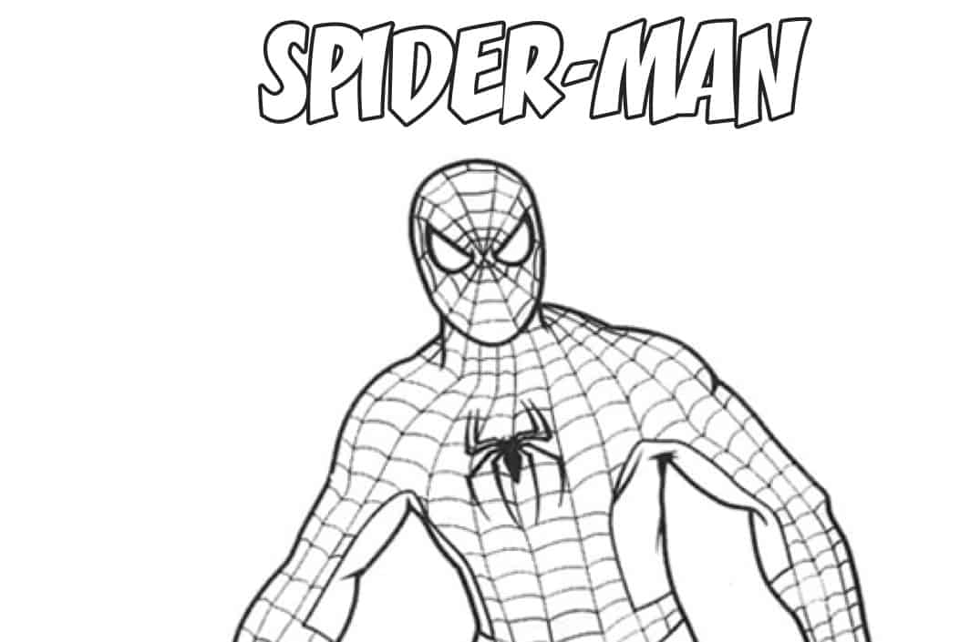 Spiderman In Piedi Da Colorare Cose Per Crescere