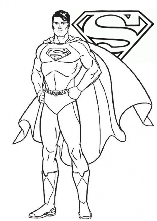 Disegno di Superman da colorare