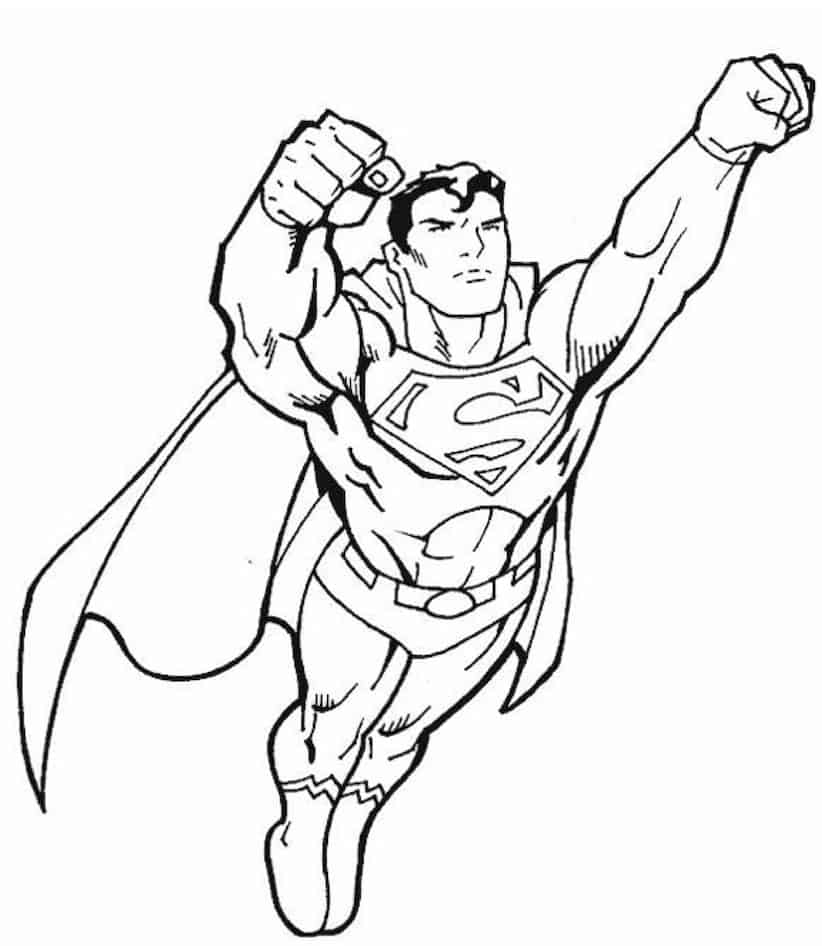 Superman supereroe da colorare | Cose per crescere
